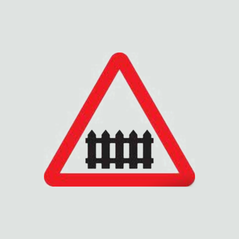 Warning of a physical barrier ahead