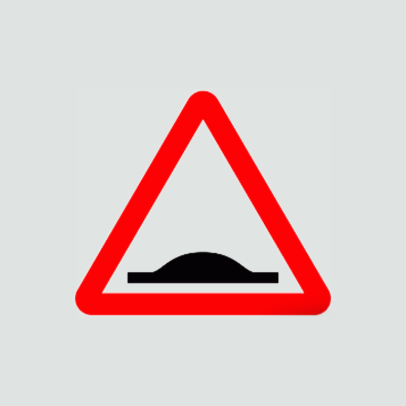 Warning of a hump ahead