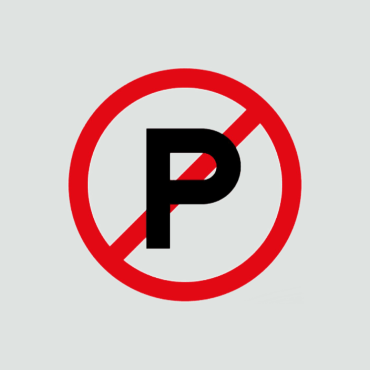 Parking prohibited for all vehicles